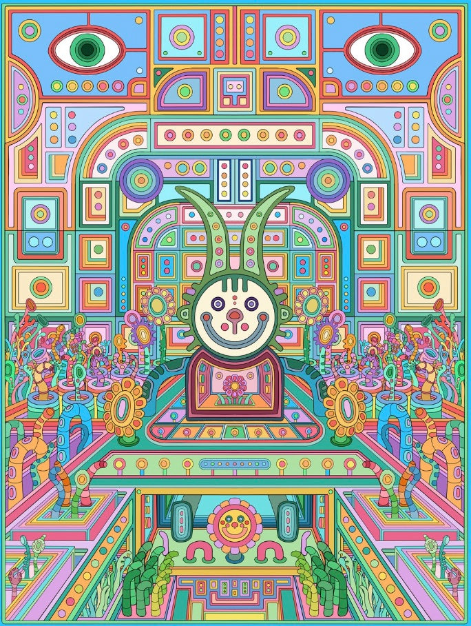 Harry Pack 18'X12" Limited Edition 1/10 Signed Holographic Paper 2