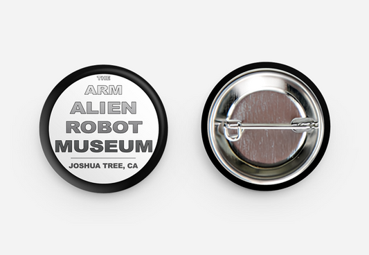 The Alien Robot Museum Pin is an official museum edition created in Joshua Tree, California.