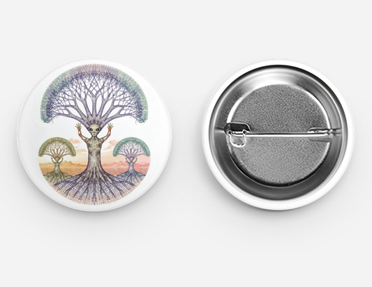 Psychedelic Alien Joshua Tree Pin from ARM Alien Robot Museum