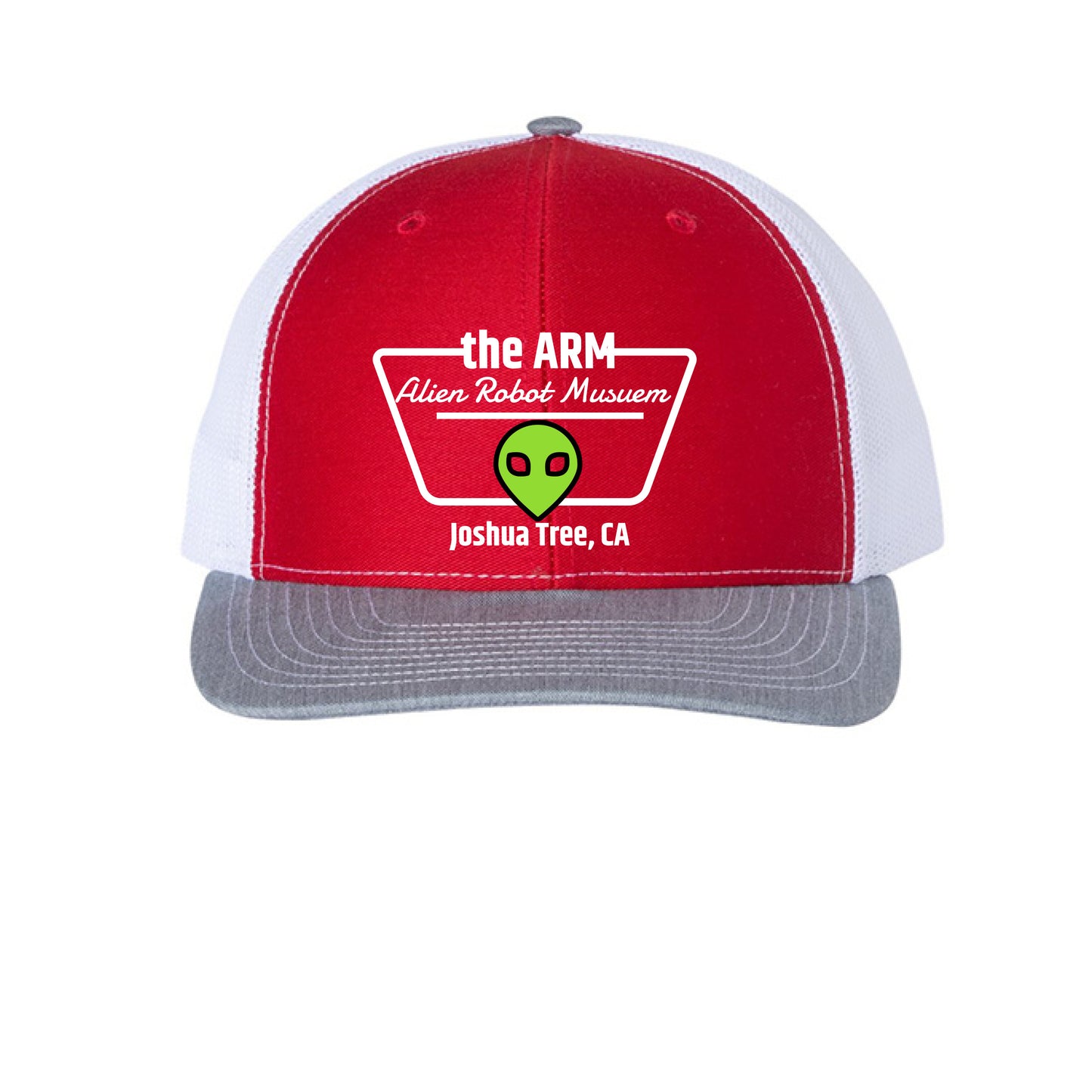 Red/ White/ Heather Grey - FRONT