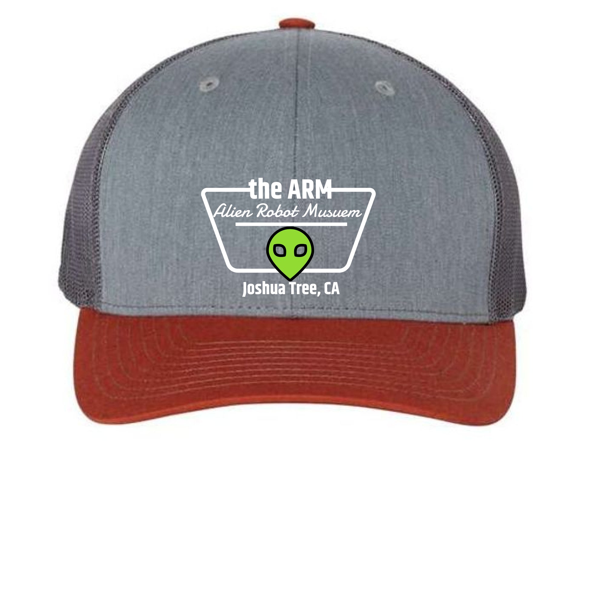 Heather Grey/ Charcoal/ Dark Orange - FRONT