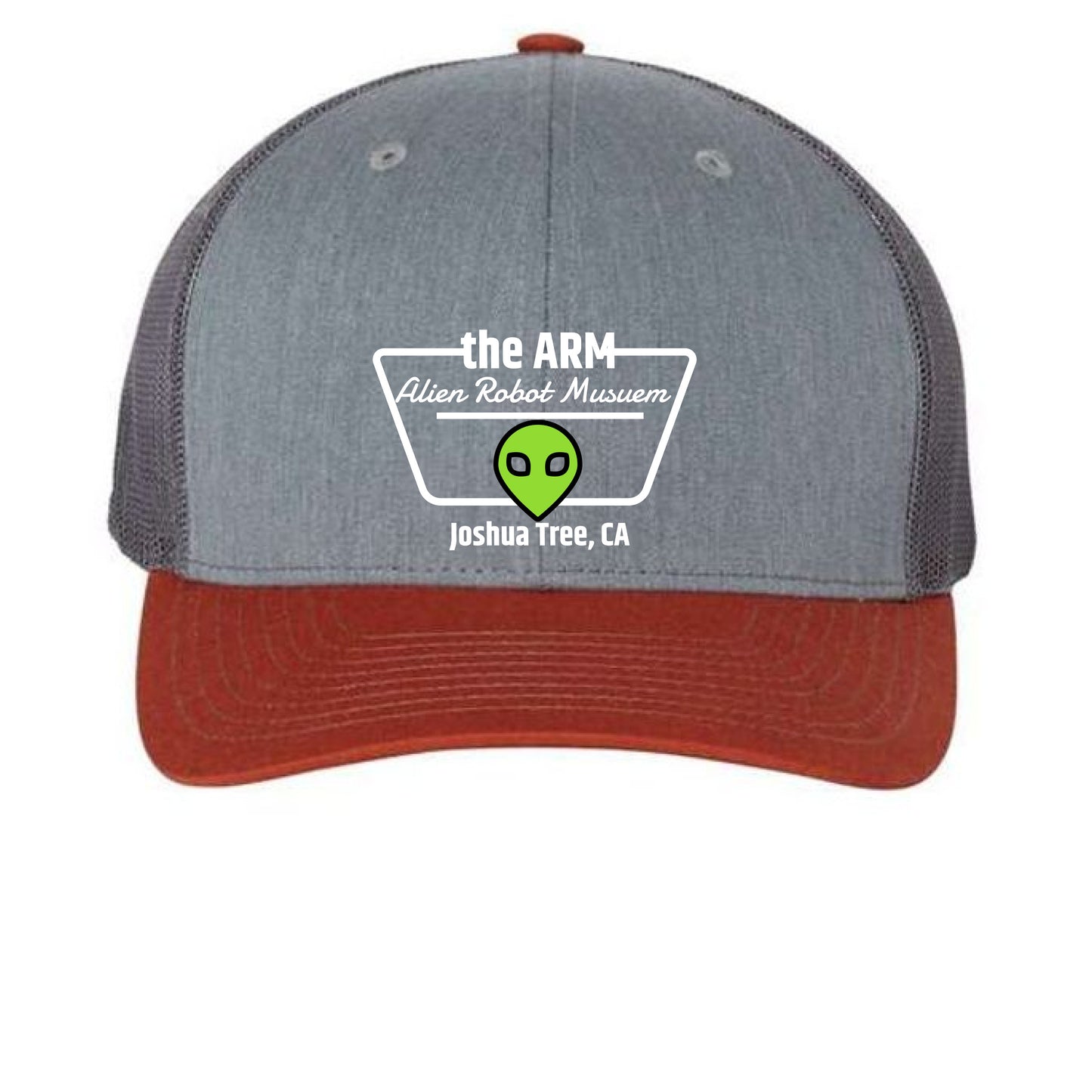 Heather Grey/ Charcoal/ Dark Orange - FRONT